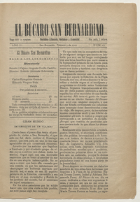 El Búcaro San Bernardino, n° 12, 3 de febrero de 1901