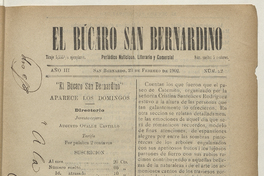 El Búcaro San Bernardino, n° 22, 23 de febrero de 1902