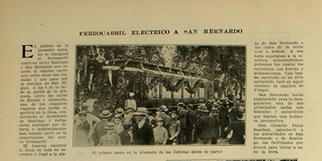 Ferrocarril eléctrico a San Bernardo