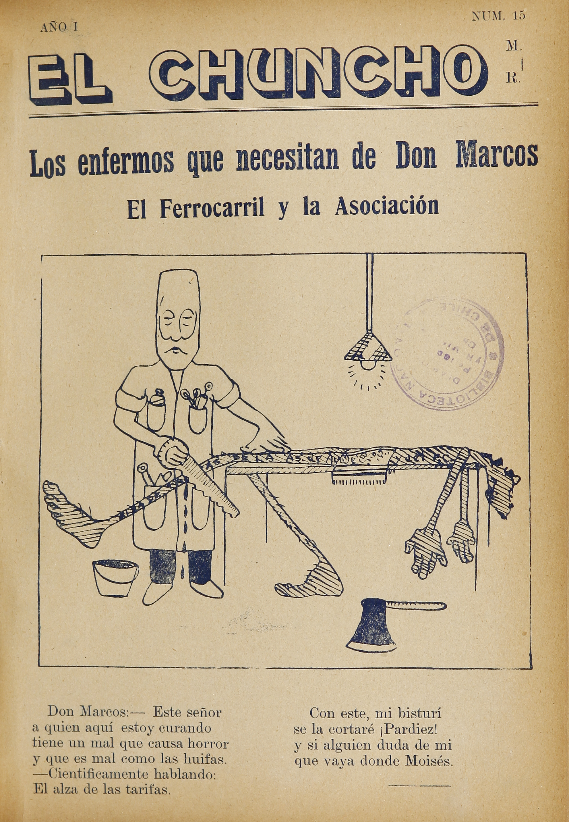 El Chuncho, N° 15, 27 de enero de 1929