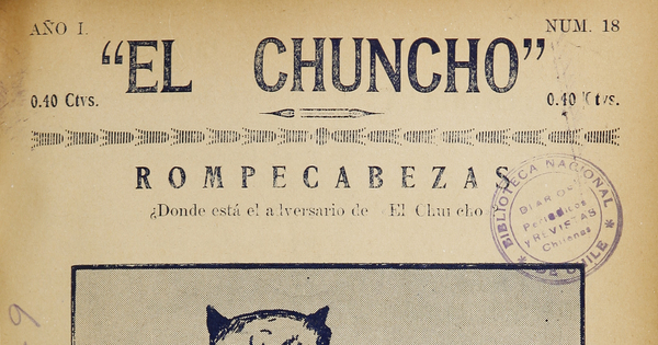 El Chuncho, N° 18, 24 de febrero de 1929