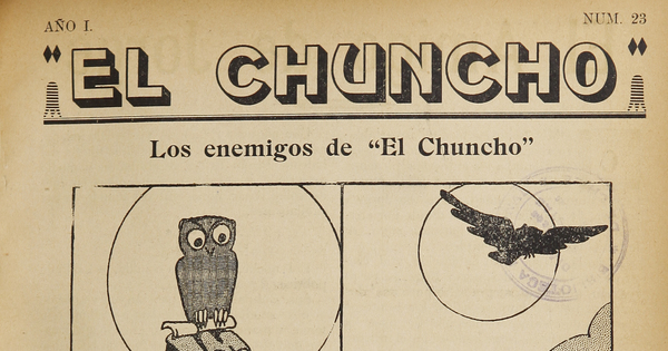 El Chuncho, N° 23, 11 de mayo de 1929