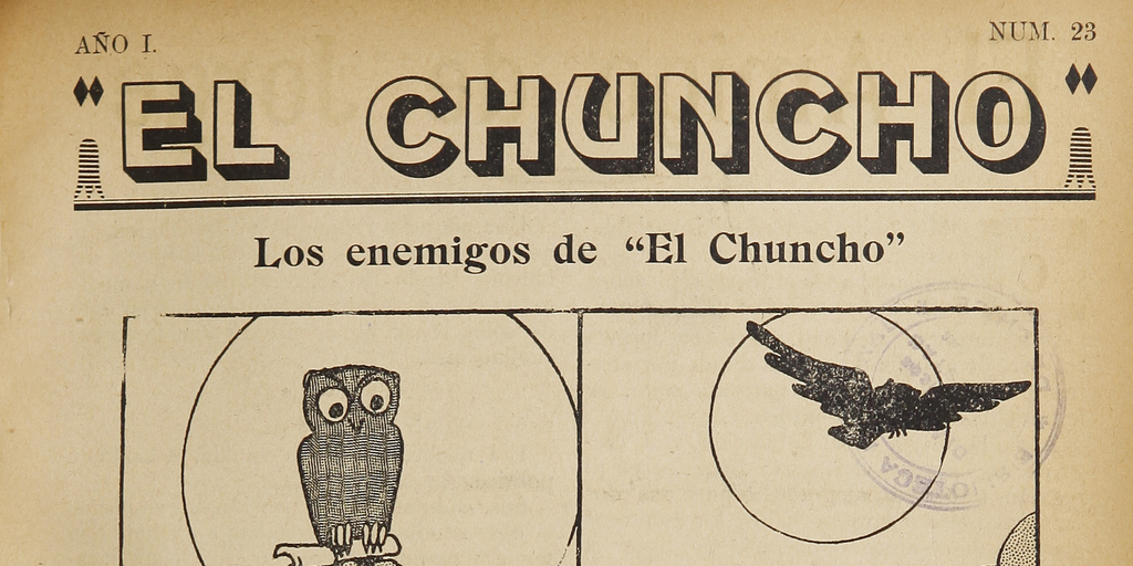 El Chuncho, N° 23, 11 de mayo de 1929