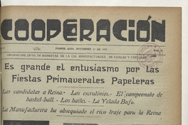 Cooperación, N° 32, 1 de noviembre de 1935