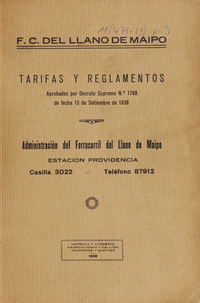 Tarifas y reglamentos