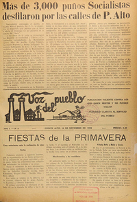 Voz del Pueblo, n° 5, 18 de noviembre de 1939