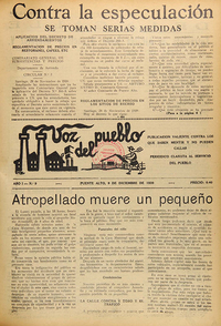 Voz del Pueblo, n° 9, 16 de diciembre de 1939