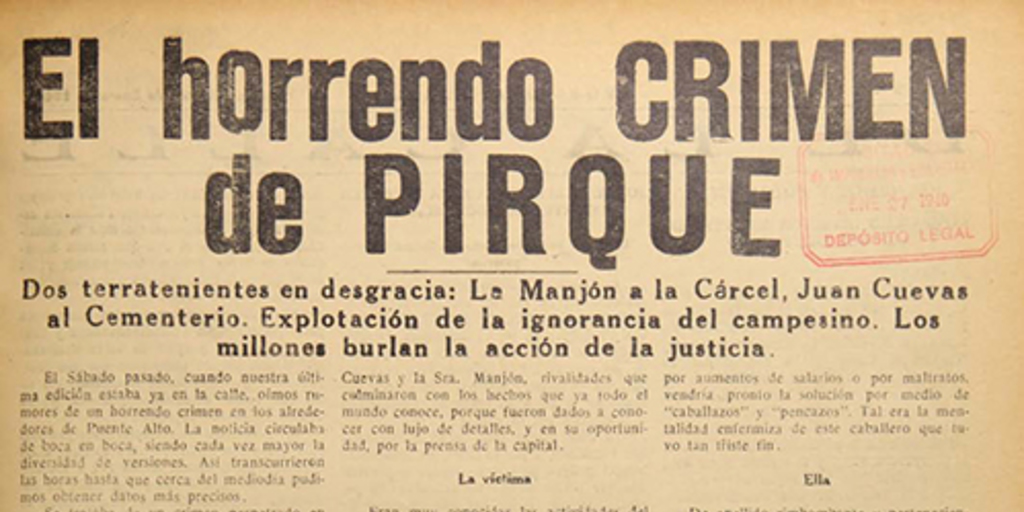 Voz del Pueblo, n° 15, 27 de enero de 1940