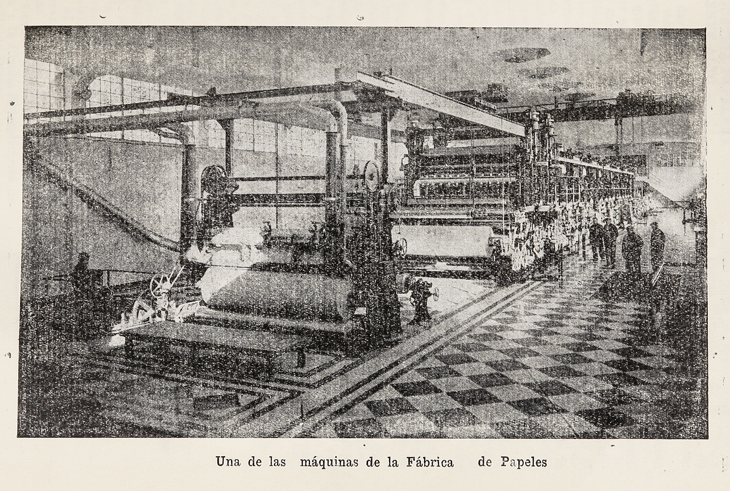 Una de las máquinas de la Fábrica de Papeles