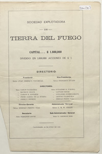 Memoria de la Sociedad Explotadora de Tierra del Fuego, 1930