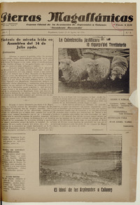 Tierras Magallánicas, número 3, 19 de agosto de 1935