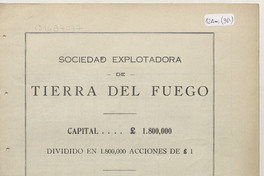 Memoria de la Sociedad Explotadora de Tierra del Fuego, 1940