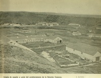 Galpón de esquila y parte del establecimiento de la Estación Cameron