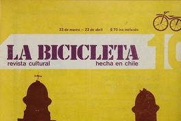 La Bicicleta: número 10, marzo-abril de 1981