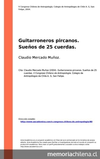 Guitarroneros pircanos. Sueños de 25 cuerdas. 2004