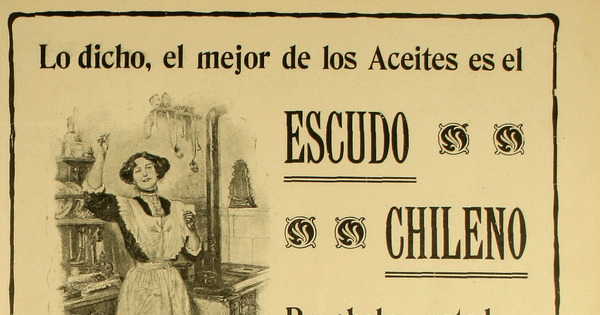 Publicidad "Aceite Escudo Chileno"