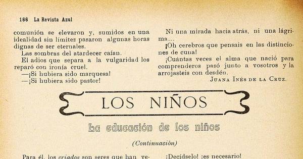 Los niños. La educación de los niños