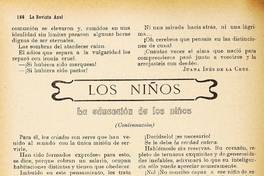 Los niños. La educación de los niños