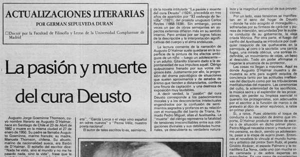 La pasión y muerte del cura Deusto