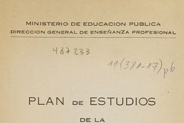 Plan de estudios de la Escuela Nacional de Artes Gráficas