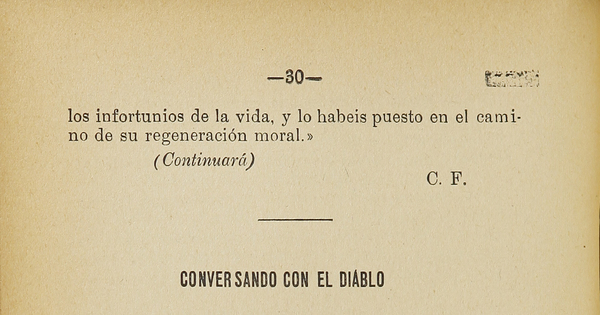 Conversando con el diablo