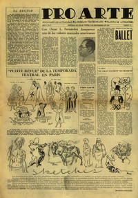 Ballet. La mesa verde. Ballet dramático de Kurt Jooss, música de F. A. Cohen, trajes de H. Heckroth (Primer Premio en el Congreso Internacional de la Danza en París, 1932).