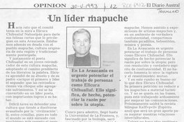 Un líder mapuche