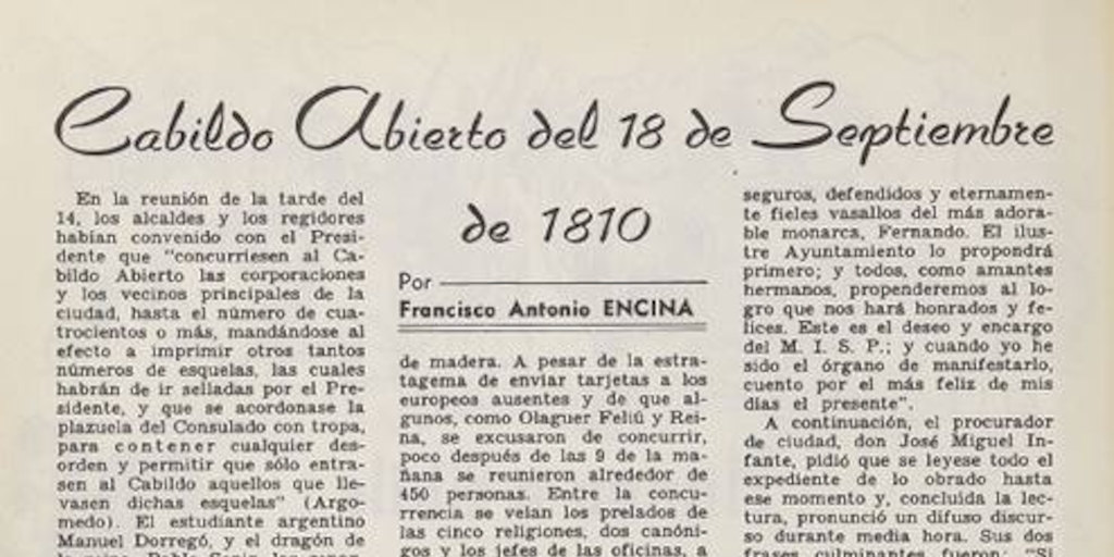 Cabildo Abierto del 18 de septiembre de 1810