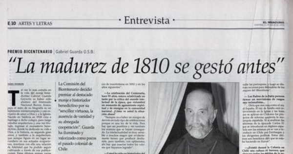 La madurez de 1810 se gestó antes