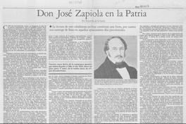 Don José Zapiola en la patria