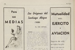 Los orígenes del Santiago alegre