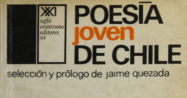 Portada de Poesía joven de Chile