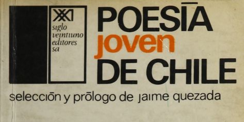 Portada de Poesía joven de Chile