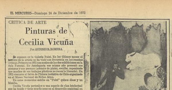 Pinturas de Cecilia Vicuña