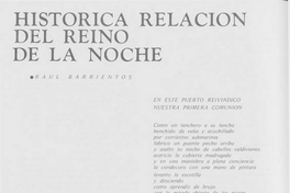 Histórica relación del reino de la noche