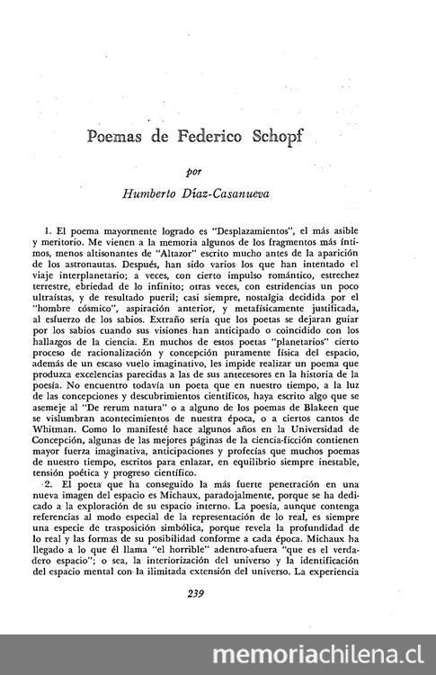 Poemas de Federico Schopf