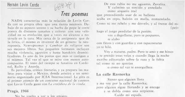 Tres poemas