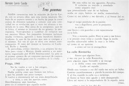 Tres poemas