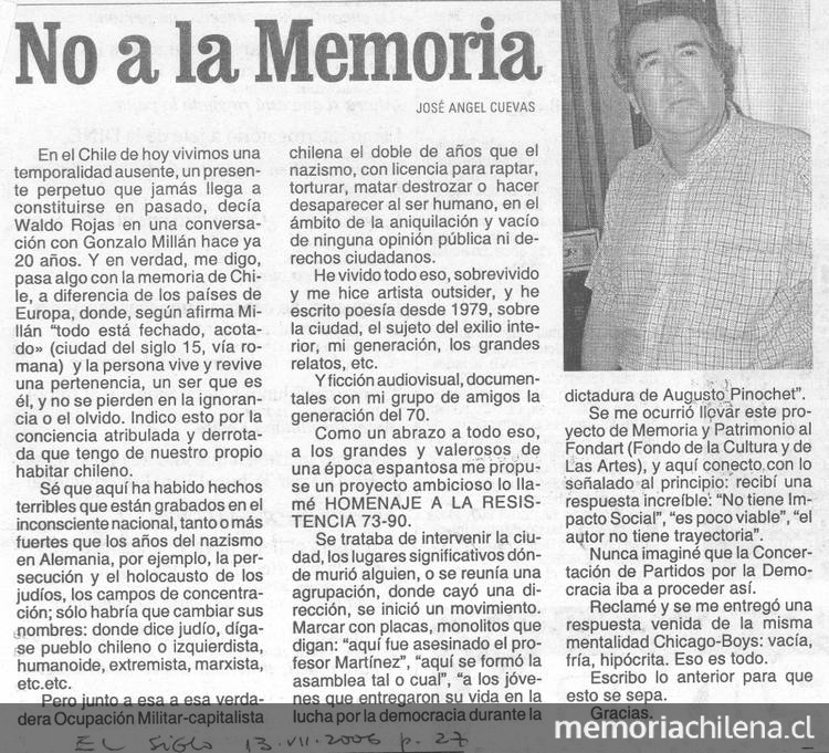 No a la memoria