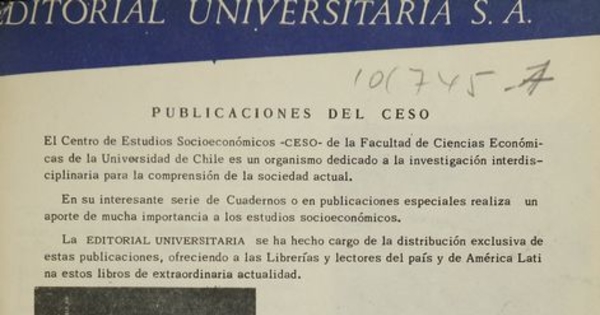 Publicaciones del CESO