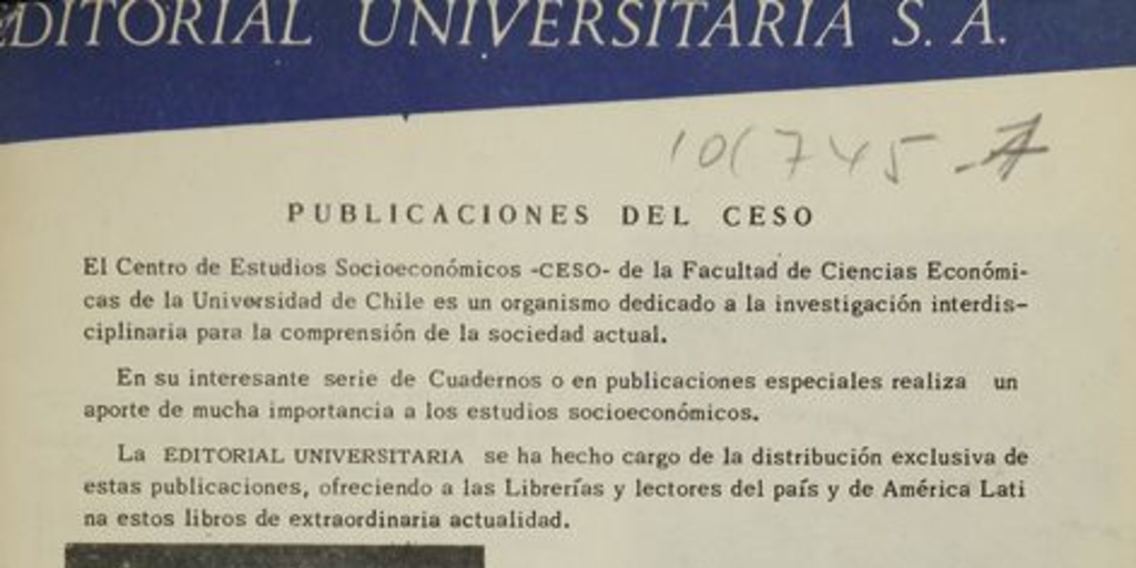 Publicaciones del CESO