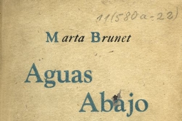 Portada de Aguas debajo de Marta Brunet, publicado por editorial Cruz del Sur en 1943