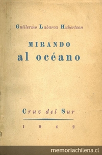 Portada de Mirando al océano (diario de un conscripto), de Guillermo Labarca Hubertson, publicado en 1942