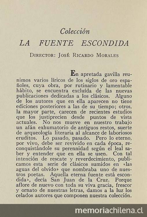 Anuncio de Colección La Fuente Escondida de la Editorial Cruz del Sur, 1946