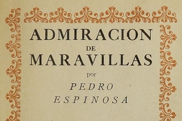 Admiración de maravillas