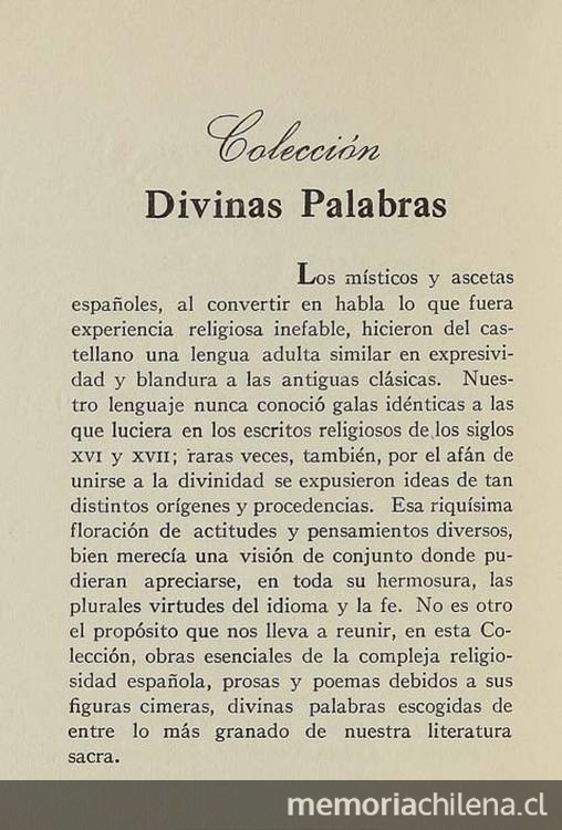 Anuncio de Colección Divinas palabras de la Editorial Cruz del Sur, en libro publicado en 1946