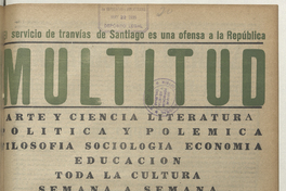 Multitud. Año 1, número 20, 20 de mayo de 1939