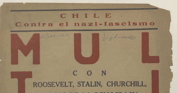 Multitud. Año IV, número 39, tercer trimestre de 1942