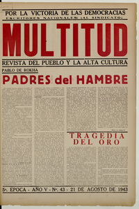 Multitud. Año 5, número 43, 21 de agosto de 1943