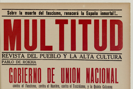 Multitud. Año 5, número 46, 11 de septiembre de 1943